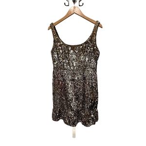 Aidan Mattox: Women's Metallic Sequin Cocktail Dress with Double Lining